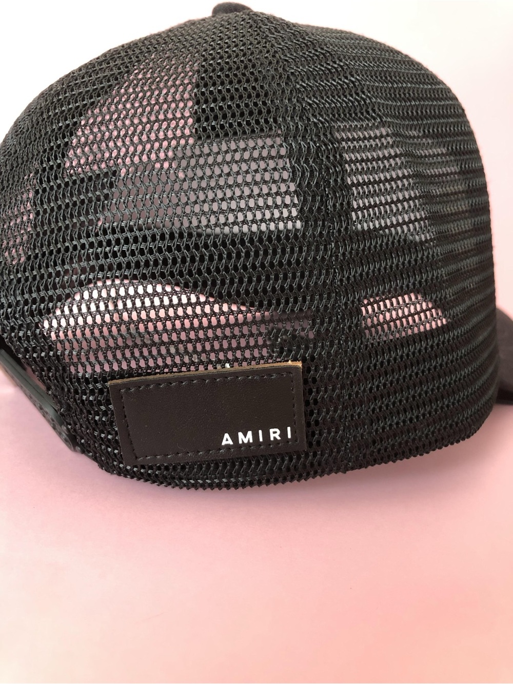 AMIRI Orange Embroidered Logo Baseball Cap Men's Trucker Sun Hat - Picture 8 of 12